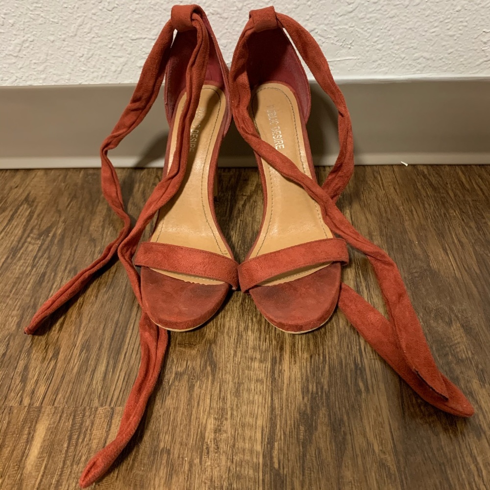 Suede Heeled Sandals